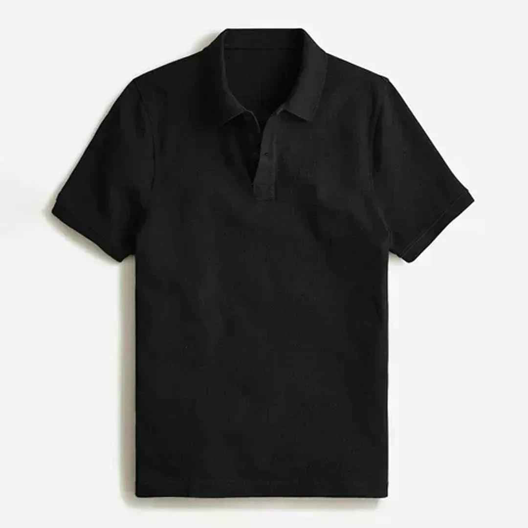 Classic black printed apparel front view 