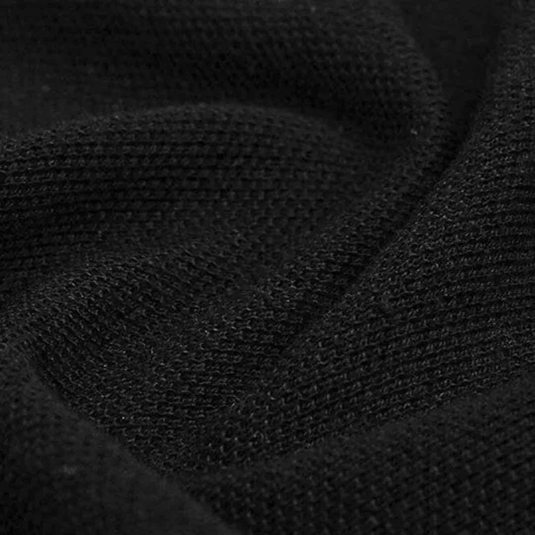 Classic black printed apparel side view