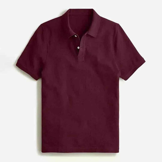 Classic maroon printed apparel front view