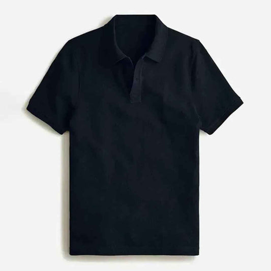 Classic navy blue printed apparel front view