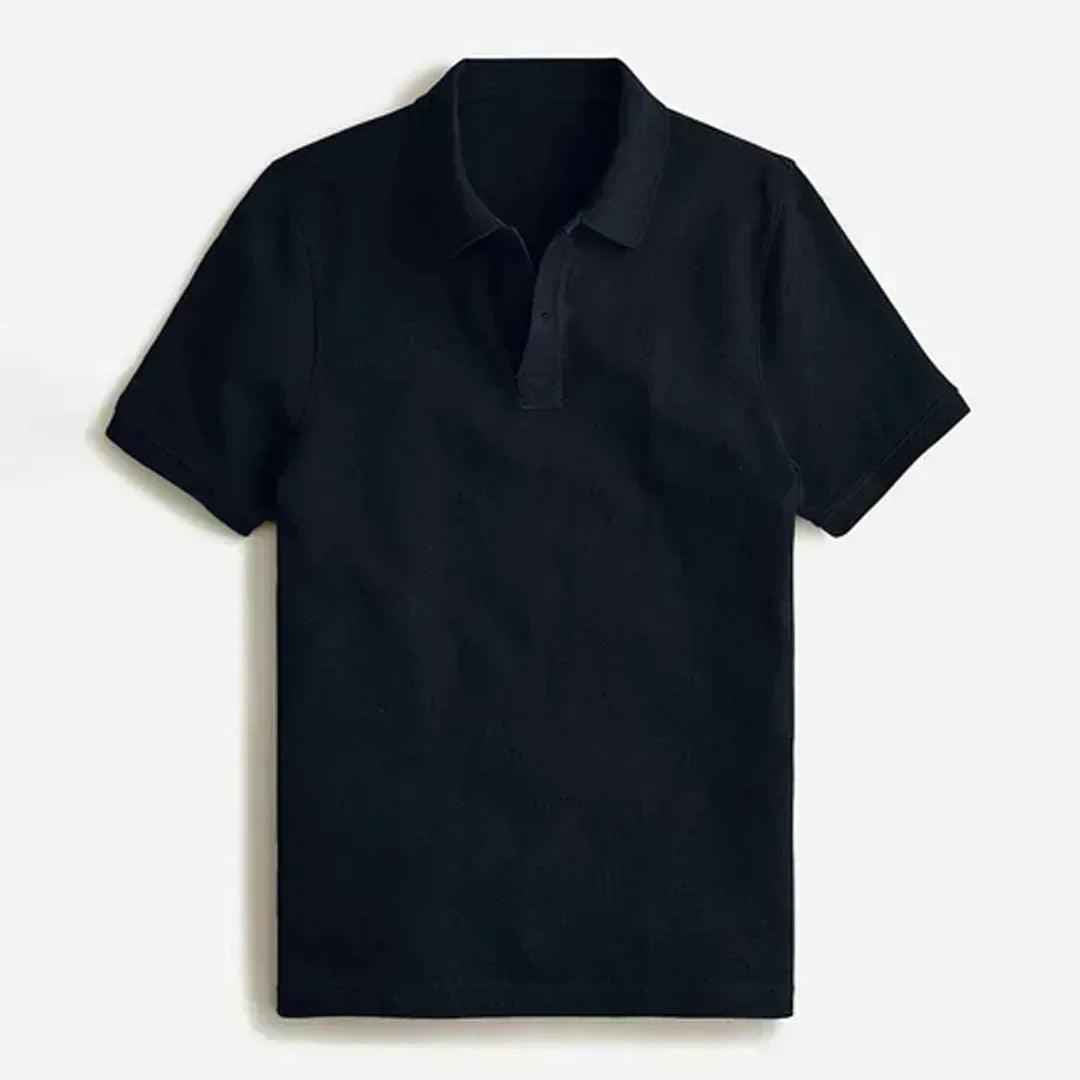 Classic navy blue printed apparel front view 