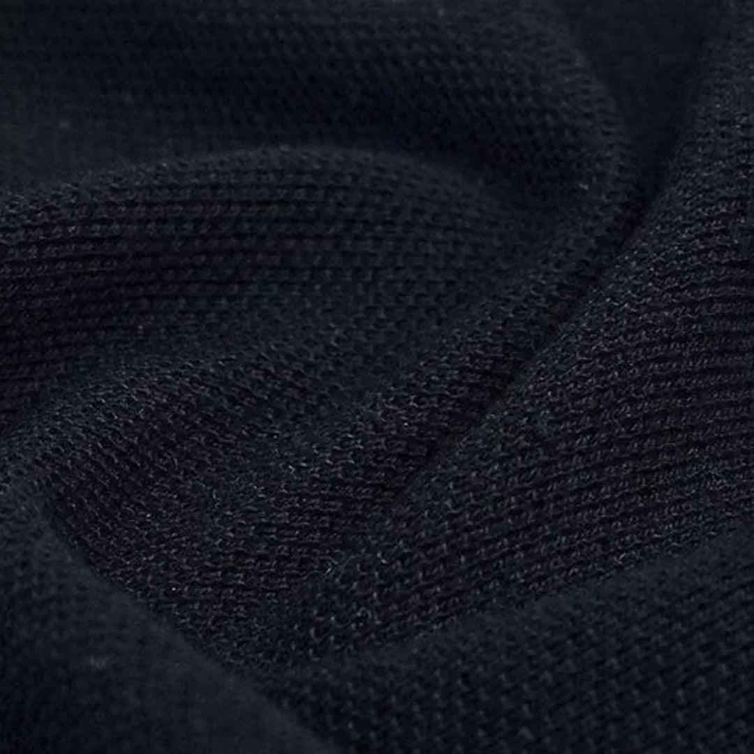 Classic navy blue printed apparel side view