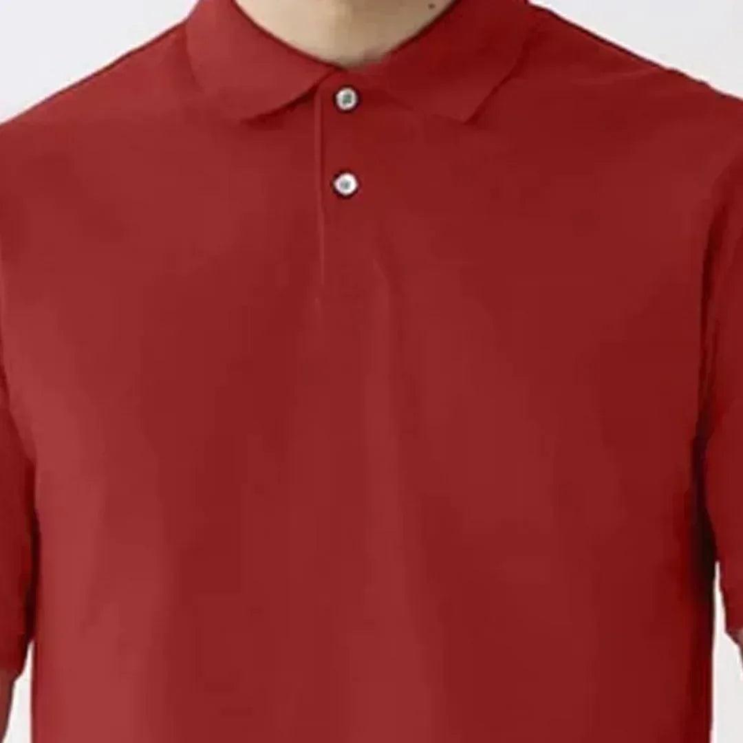 Classic red printed apparel detail view