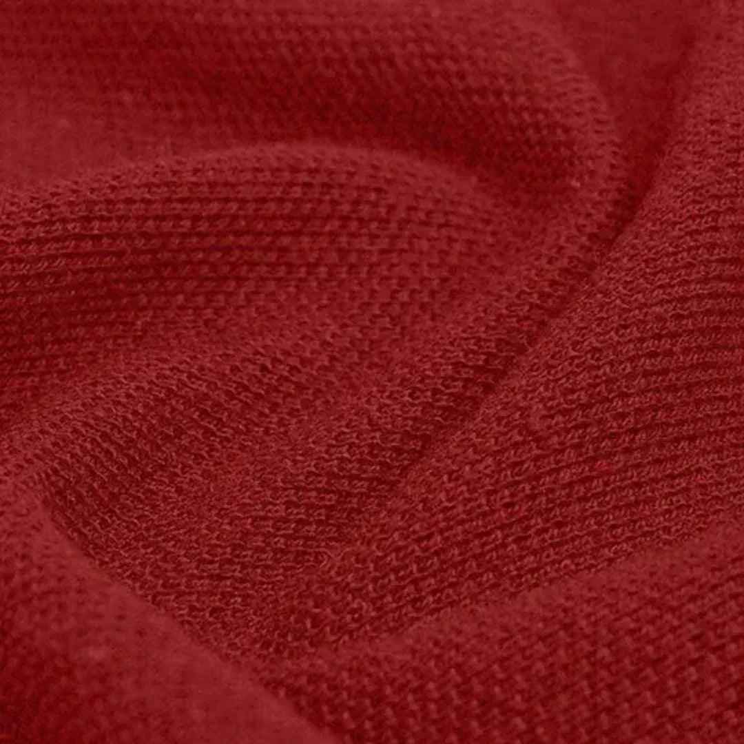 Classic red printed apparel side view