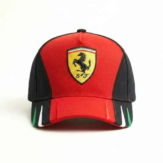 Embroidered F1 spirit baseball cap front view 
