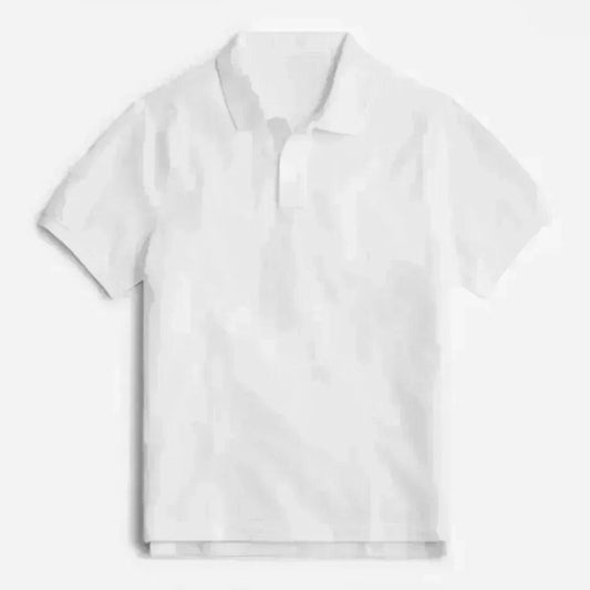 Classic white printed apparel front view