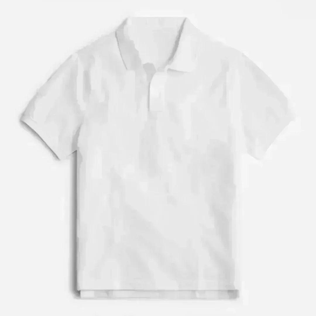 Classic white printed apparel front view 