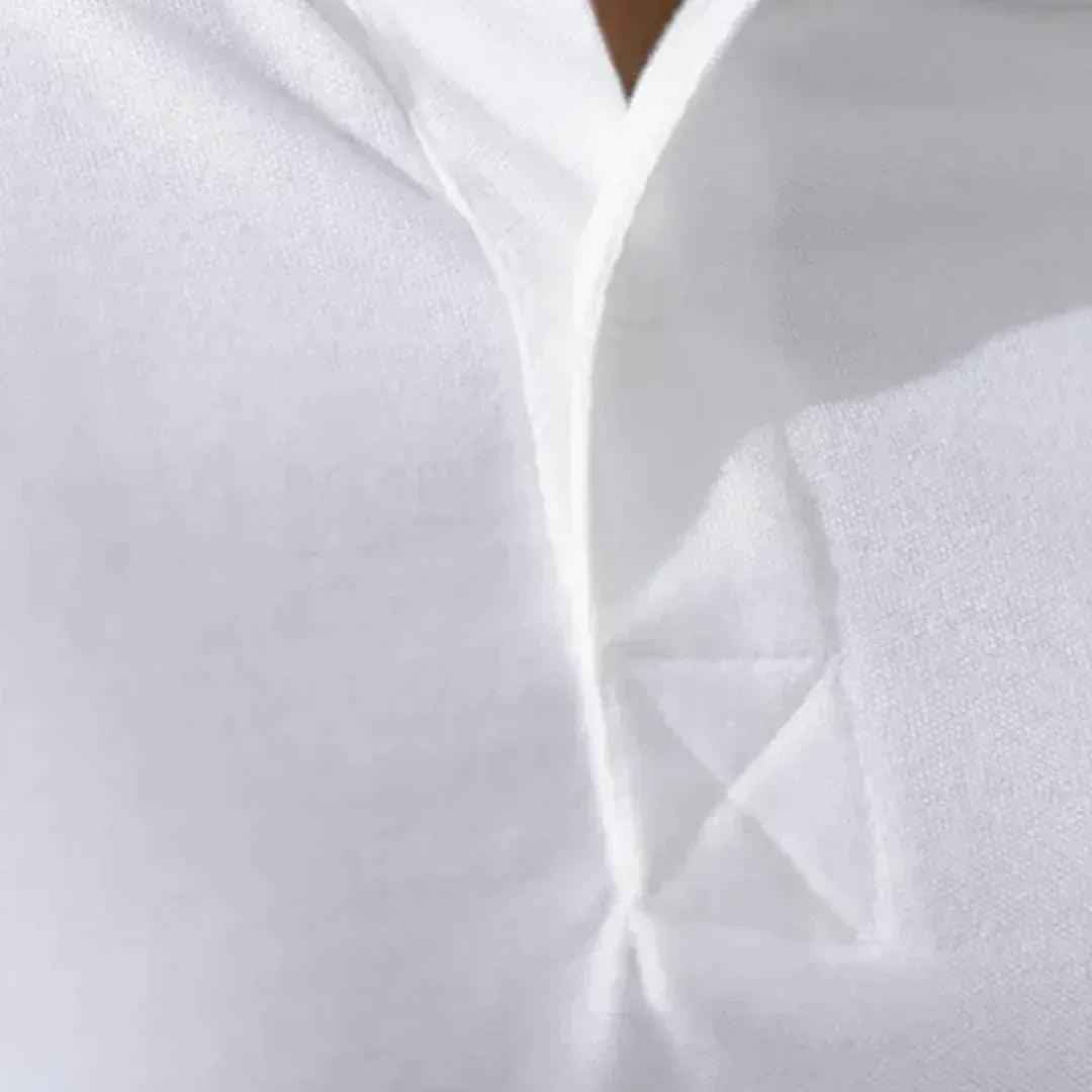 Classic white printed apparel detail view