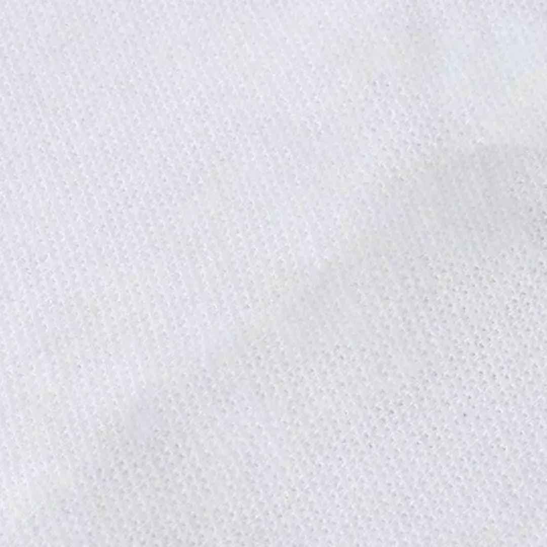 Classic white printed apparel side view