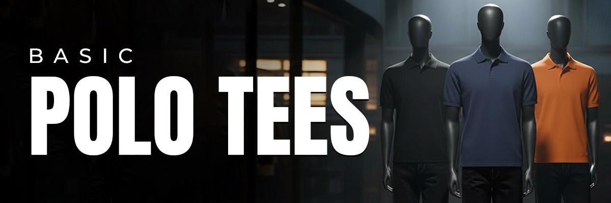 Basic polo tees collection available at Jama Cloth Market