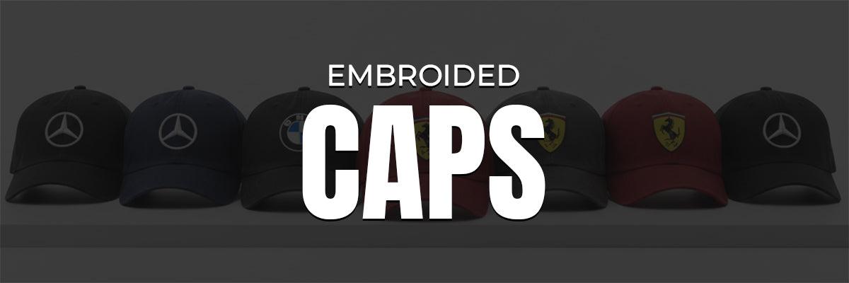 Embroidered caps collection available at Jama Cloth Market